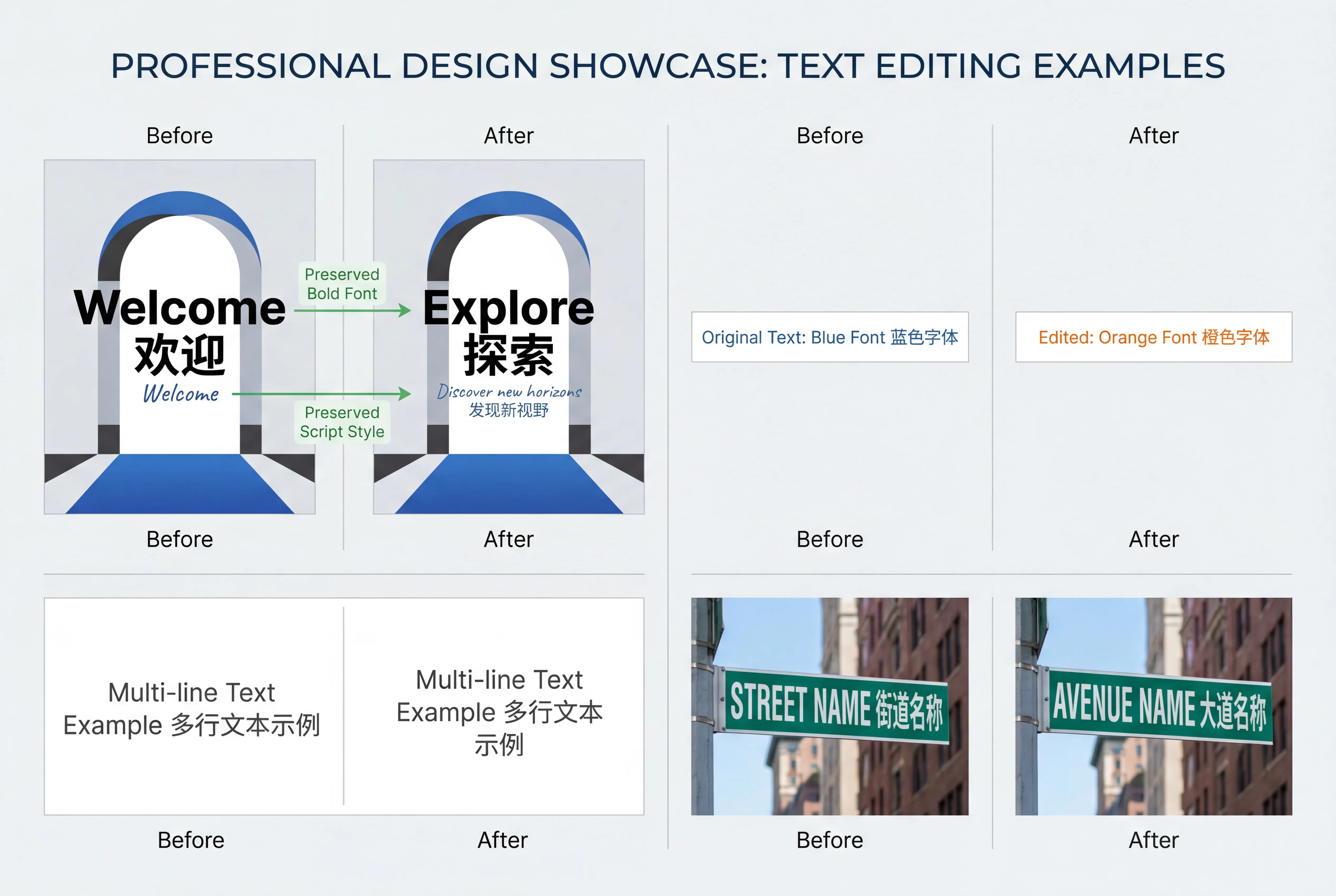 Esempi di Editing Testo Bilingue