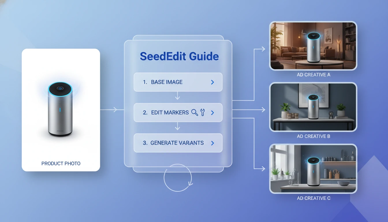 SeedEdit 封面图:产品图、广告创意布局模块与迭代编辑流程