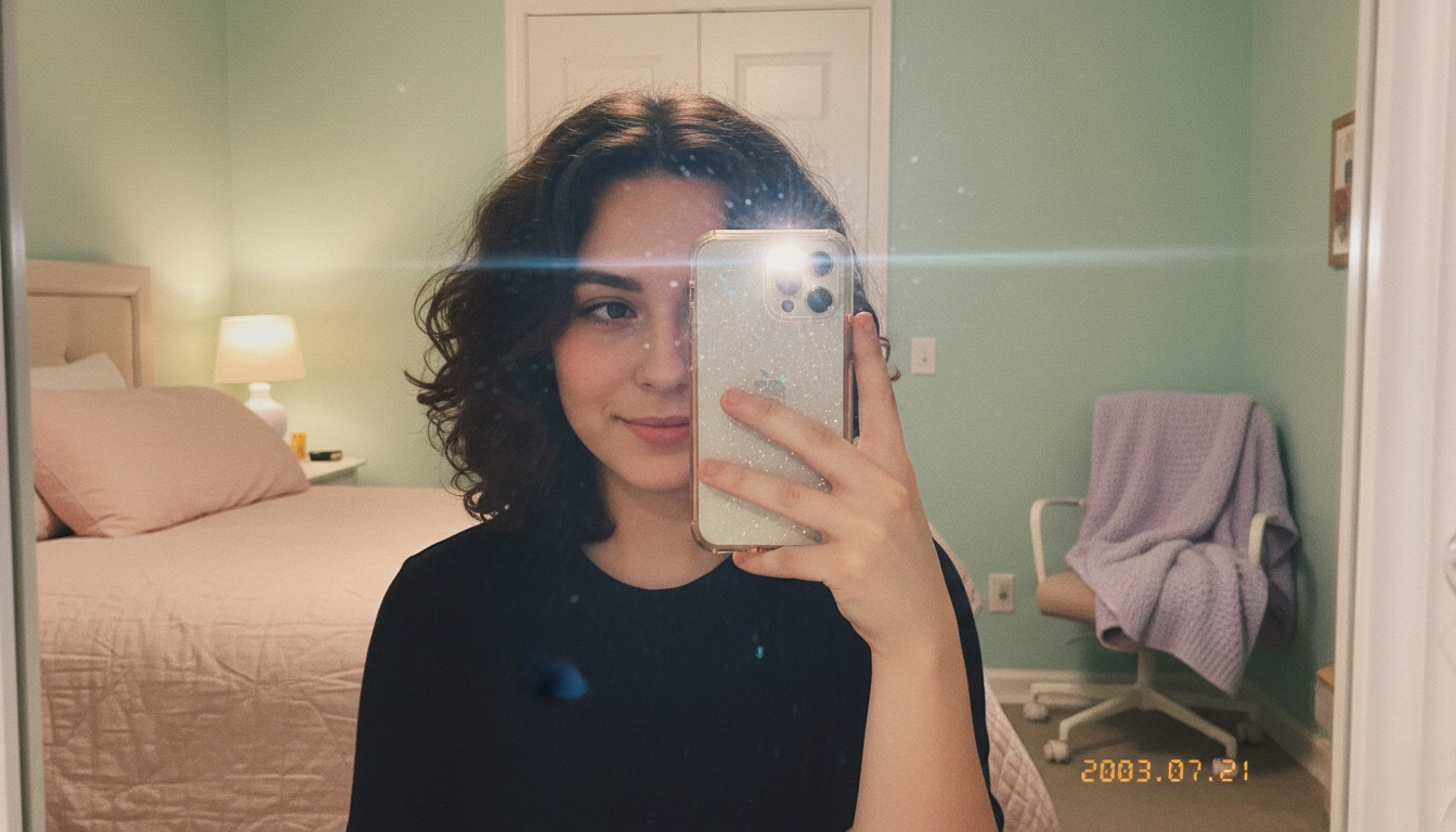 Ambiance appareil photo années 90 en un clic