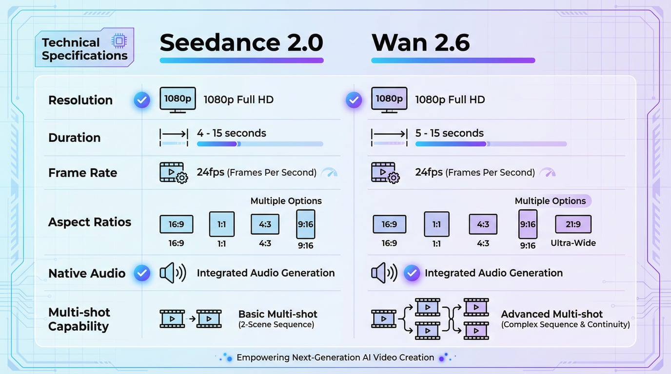 Seedance 2 vs Wan 2.6：2026 年 AI 视频生成领域的终极对比