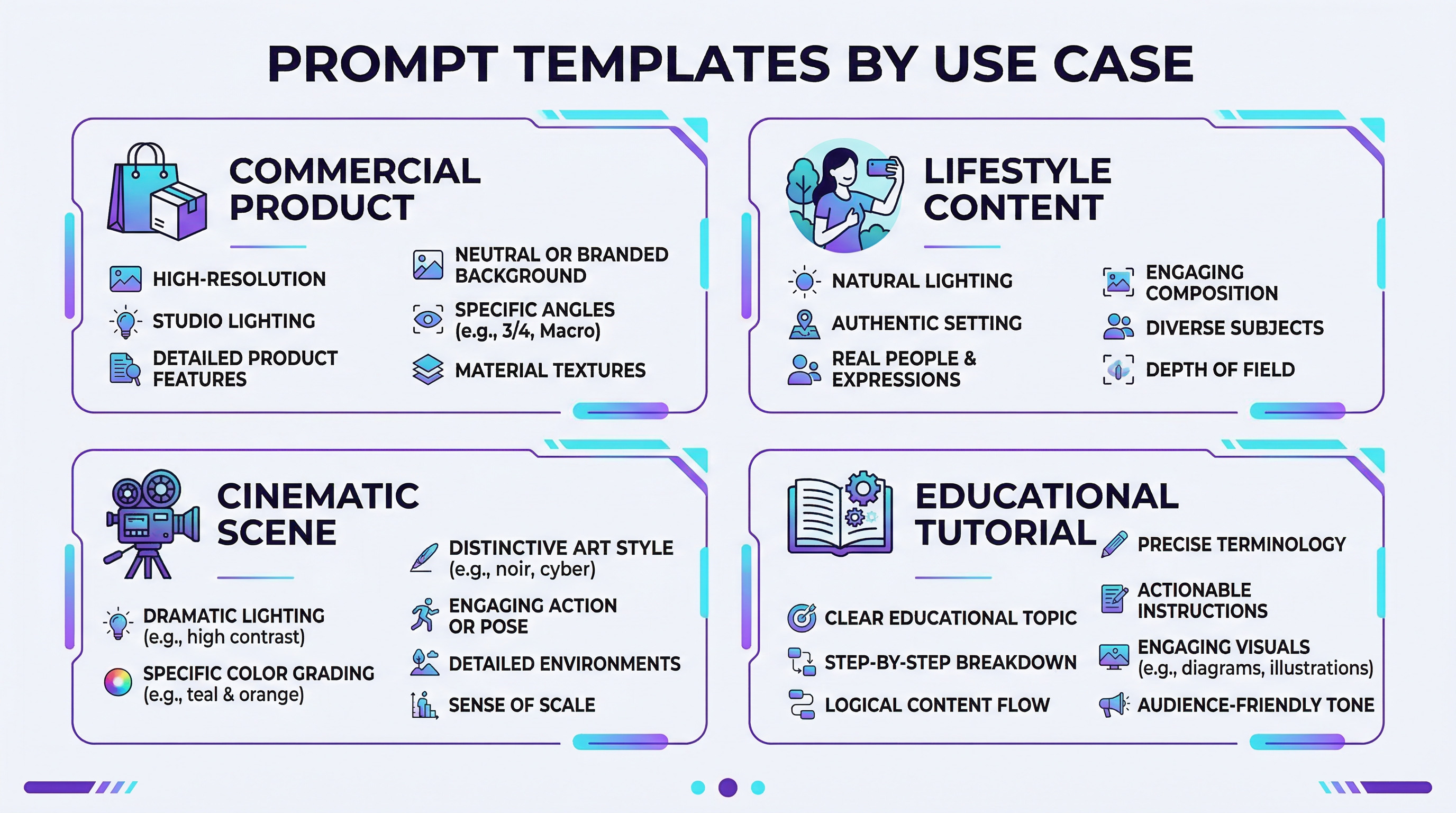 不同用例的提示词模板